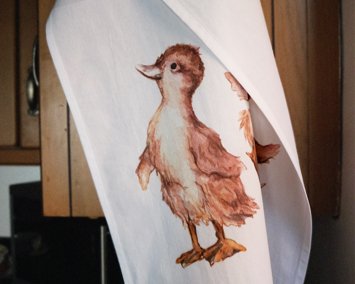 Dancing Ducklings Tea Towel