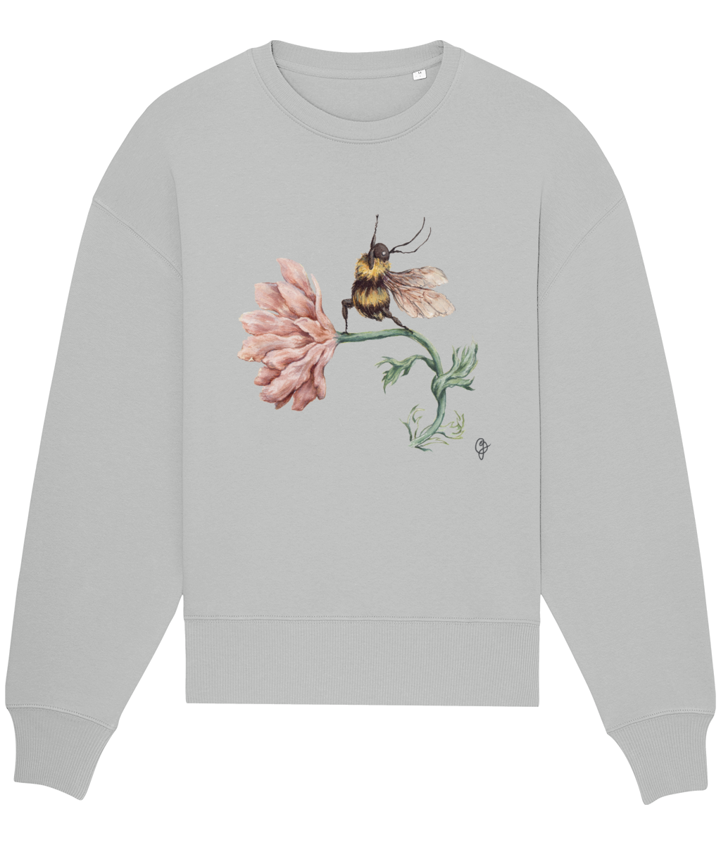 Oversized Yoga Bee Sweatshirt (Organic/Recycled Hybrid)