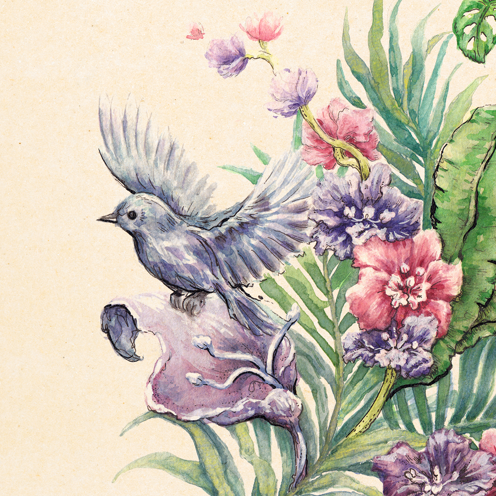 Monkey Mind Botanical | Print