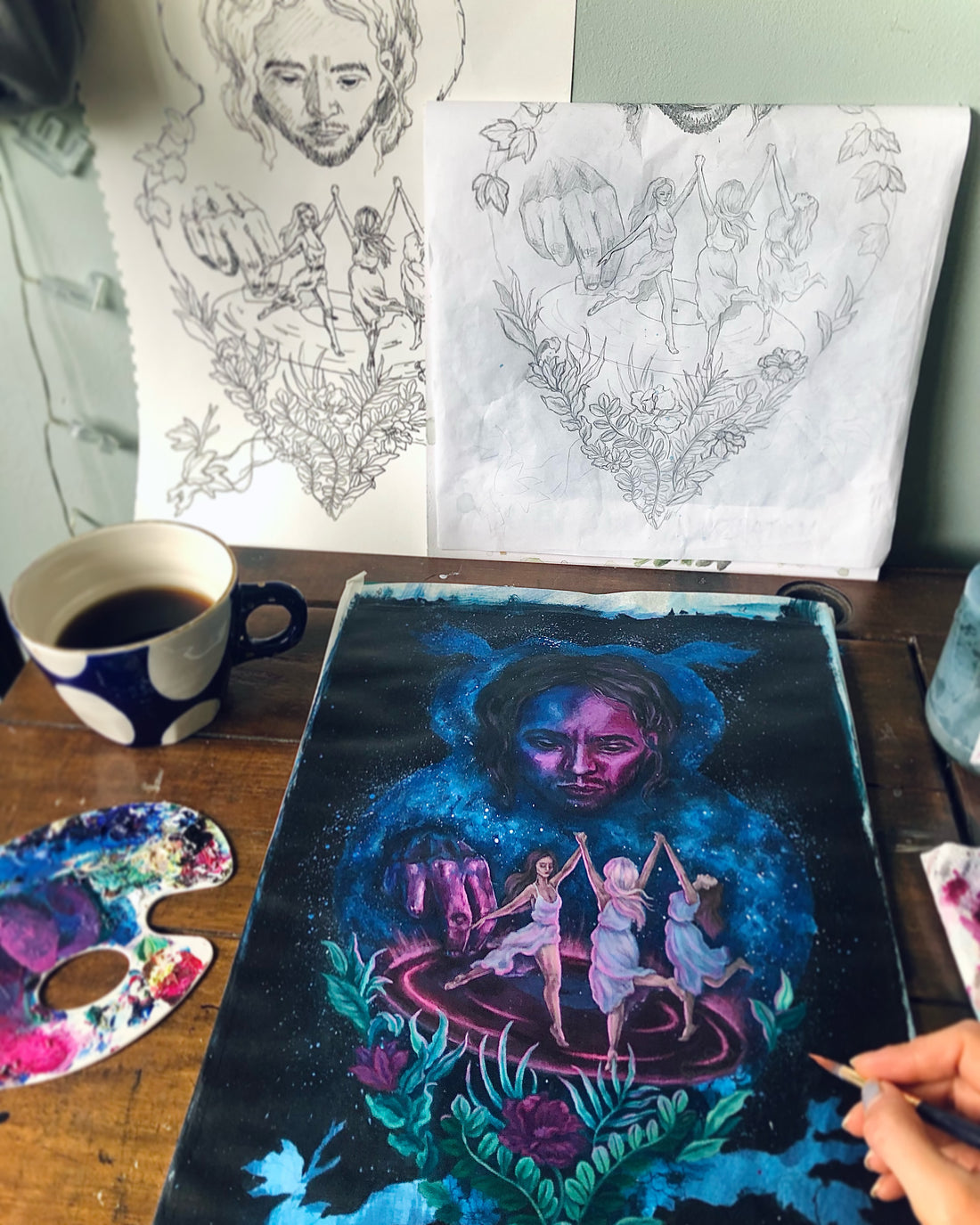 Illustrating a book cover