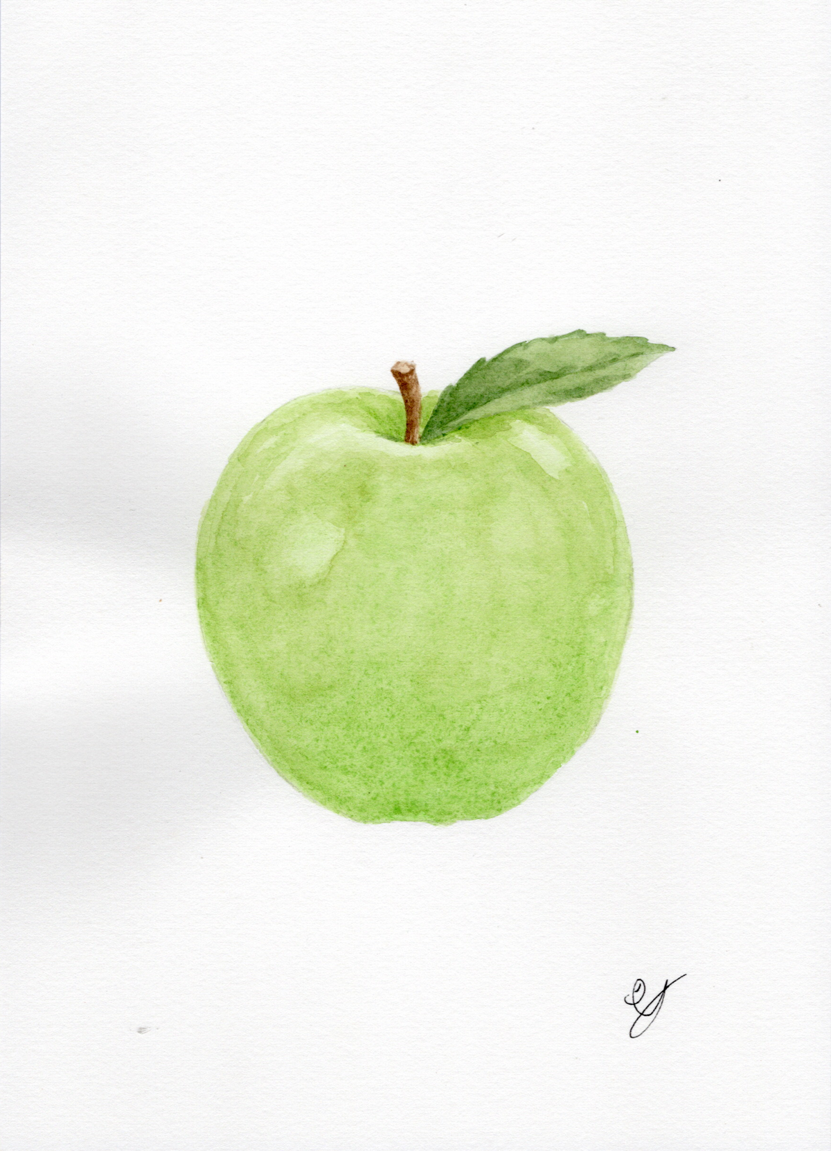 Green Apple Print