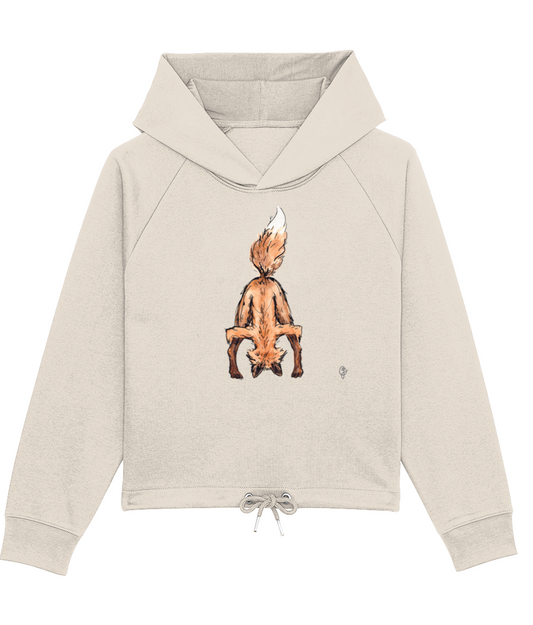 Watercolour Yoga Fox Hoodie