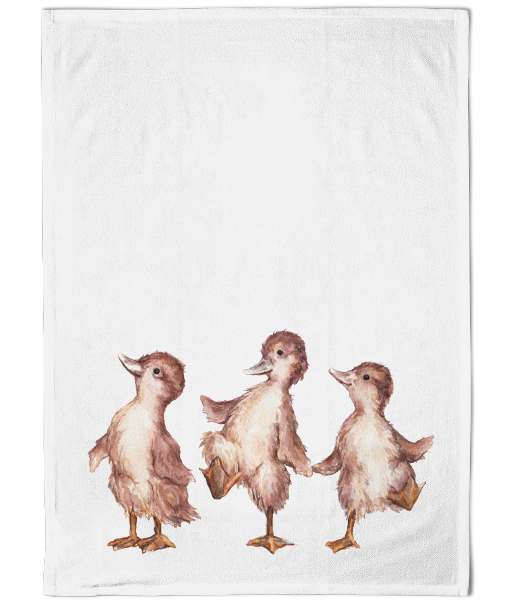Dancing Ducklings Tea Towel