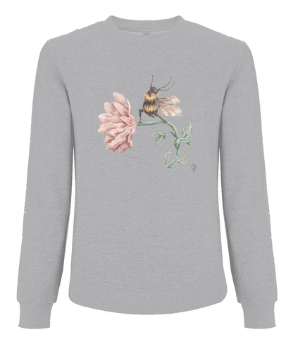 Watercolour Yoga Bee Sweatshirt - Pure Organic Cotton