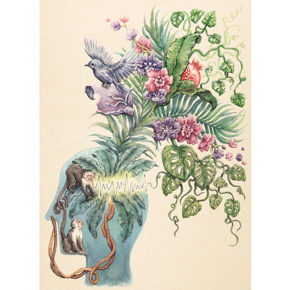 Monkey Mind Botanical | Print