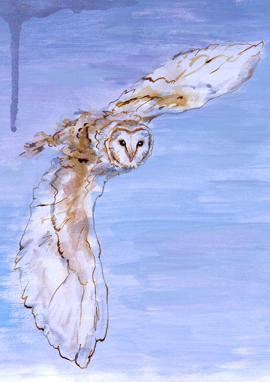 Athena's Owl Original Painting